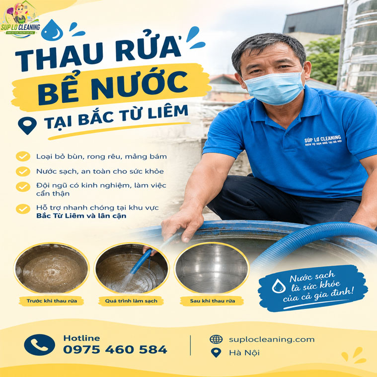 Thau Rua Be Nuoc Tai Bac Tu Liem