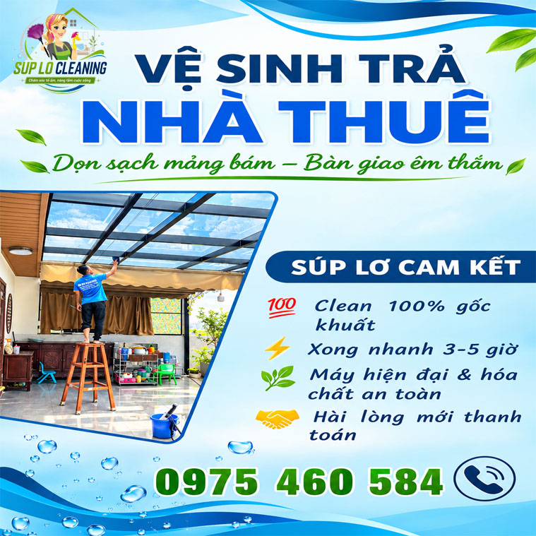 Ve Sinh Tra Nha Thue